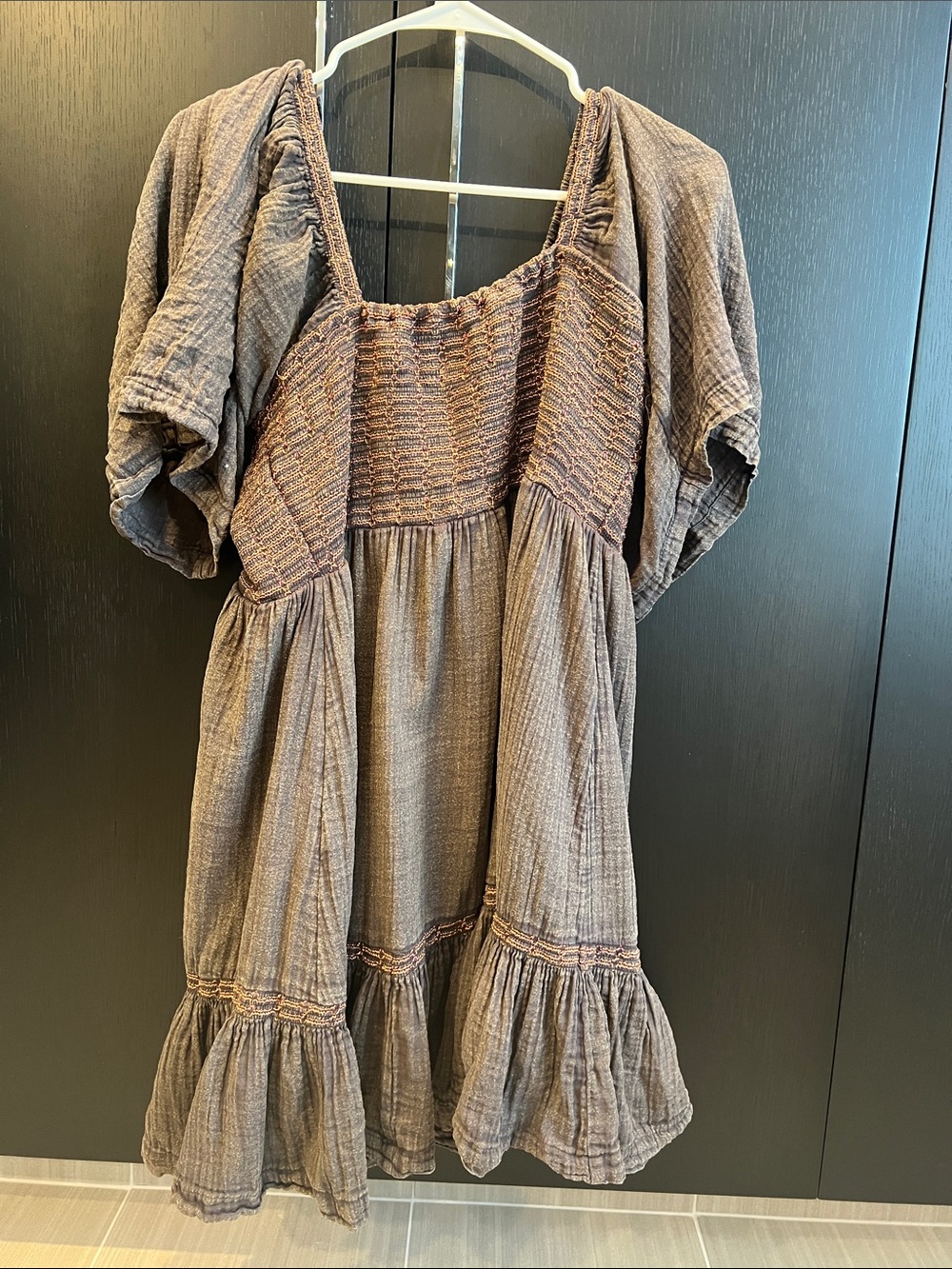 Free People Smocked Bodice Peasant Dress.